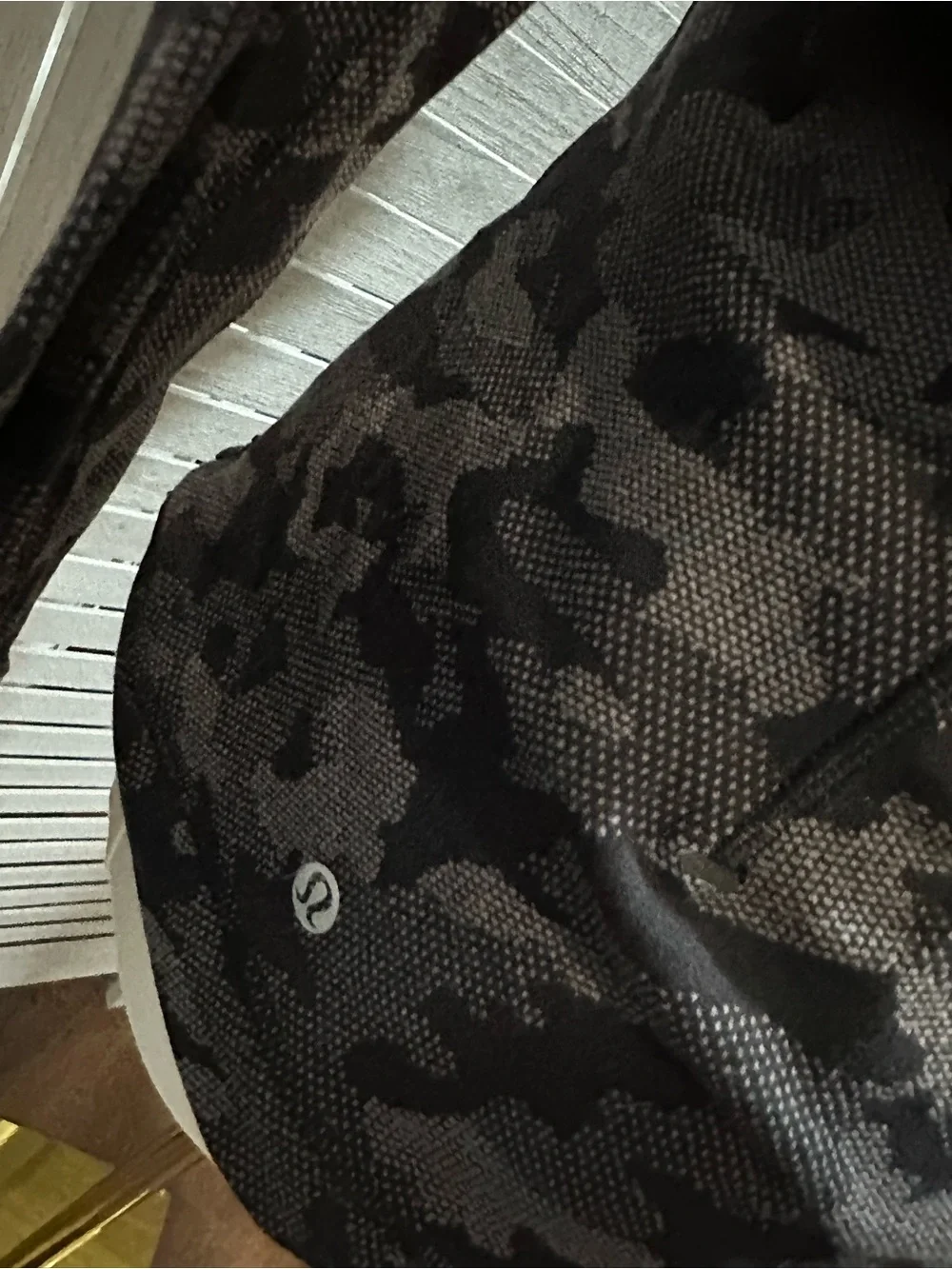 lululemon athletica Black & Gray Camo Long Sleeve Top